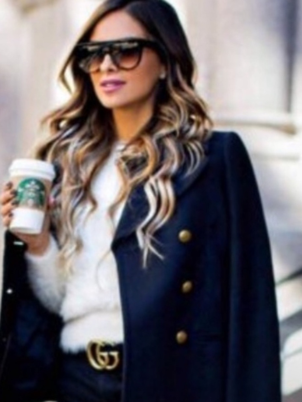 Banana Republic Nova Fides Gold Button Melton Peacoat Jacket Coat In Navy